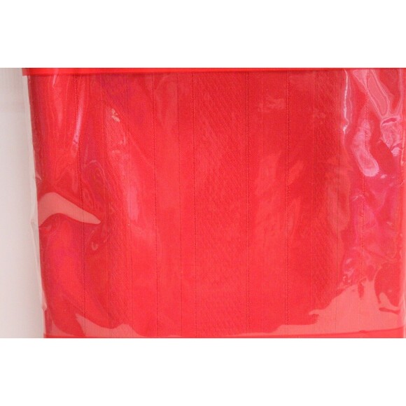 Holiday Wishes Red Satin Stripe Tablecloth Soil Release 60 X 102 Oblong NIP - Picture 3 of 3